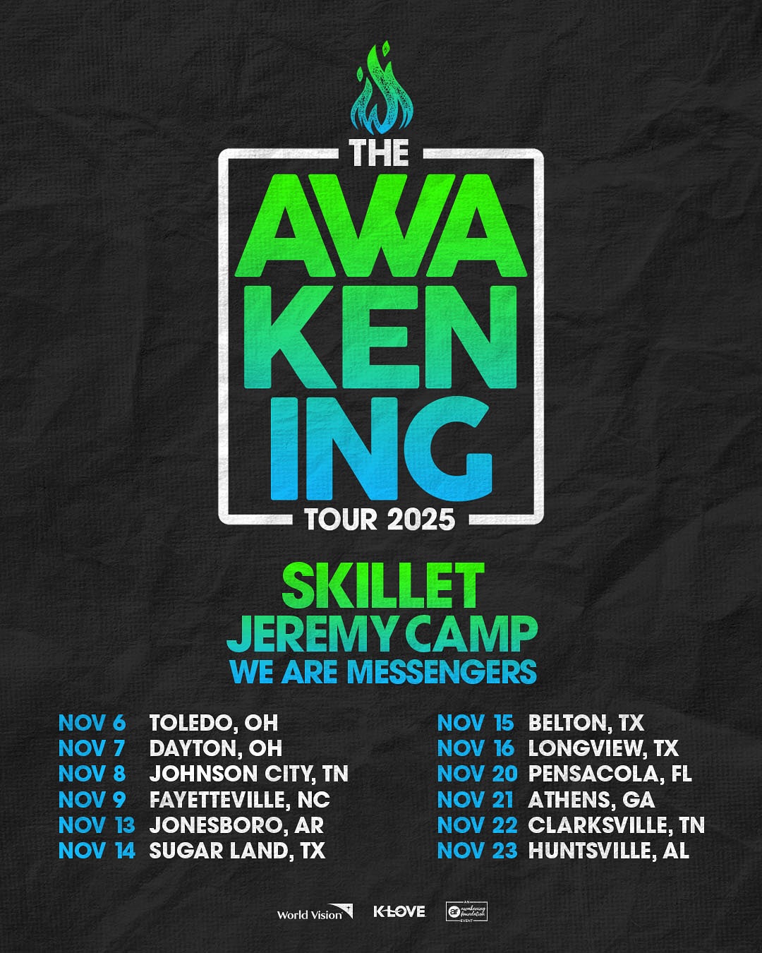 Jeremy Camp Tour Poster